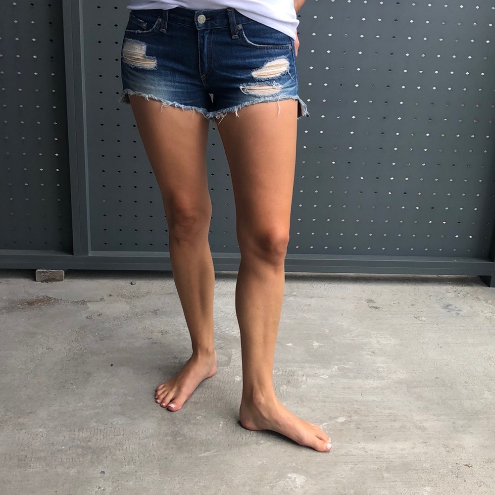 Rag and bone cutoff denim shorts sz 25